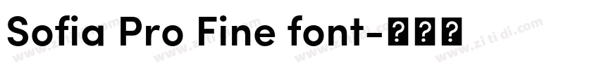 Sofia Pro Fine font字体转换